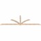 Ekena Millwork Redmond Smooth Timber Gable Bracket, Douglas Fir, 108"W x 36"H x 1 1/2"D x 3 1/2"F, 8/12 Pitch GBW108X36X0204RED00SDF - alternate 4